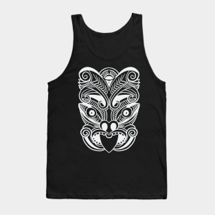 The Haka Mask - Maori New Zealand Dance Rugby Tank Top